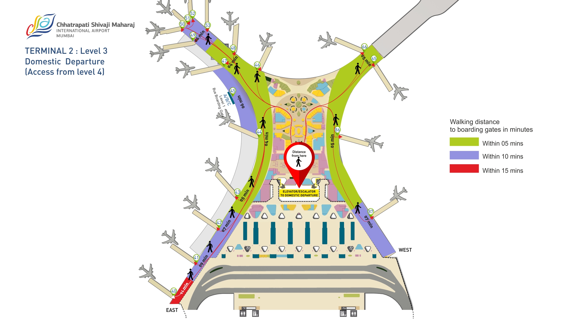Mumbai Airport Terminal 2 T2 Map